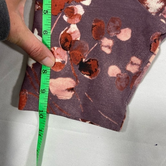 Purejill Women’s Affinity French Terry Floral Midi Shirt Dress Small - Picture 9 of 10